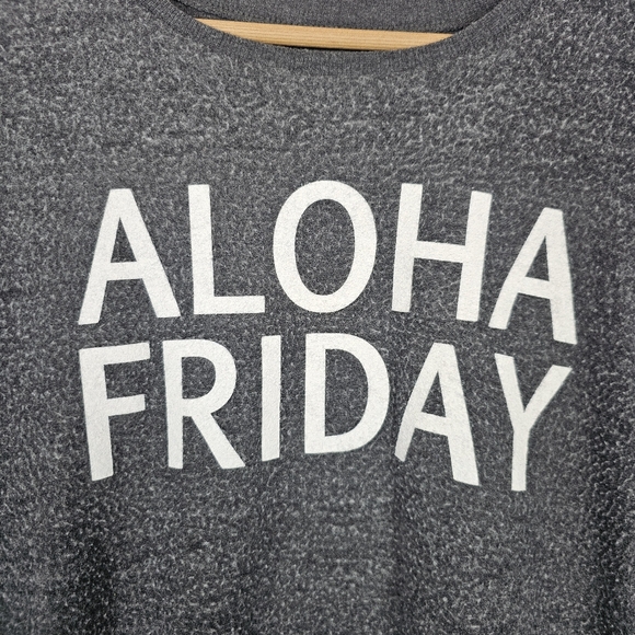 Chaser Grey Aloha Friday Pullover Jumper Sweater Medium - Picture 4 of 8